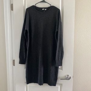 🔥NWT🔥 Charcoal Grey Shift Sweater Dress size L